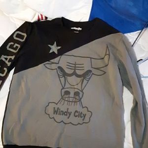 Chicago bulls 2 tone long sleeve